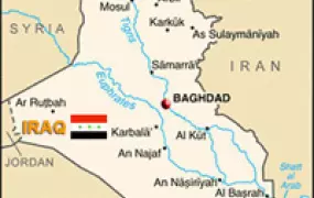 Iraq country map.