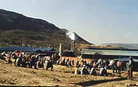 [LESOTHO] Garment factory in Lesotho.