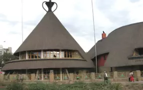 [Lesotho] Basotho Hat - in Maseru, Lesotho.