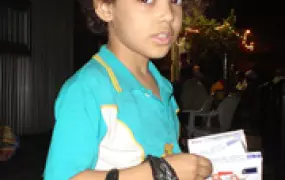 [Egypt] Children begging or selling tissues are a common scene on Cairo's streets. [Date picture taken: 10/13/2005]
