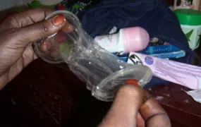 [Senegal] Female condom. [Date Picture taken: 03/29/2006]