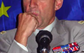 [DRC] Maj-Gen Christian Damay, commander of the EUFOR DRCongo force in Kinshasa. [Date picture taken: 06/22/2006]