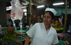 A scene inside the International Centre of Diarrhoeal Disease Research, Bangladesh (ICDDR-B) in Dhaka. More than 50,000 people are suffering from diarrhoea throughout Bangladesh after unusually heavy monsoon rains and flooding