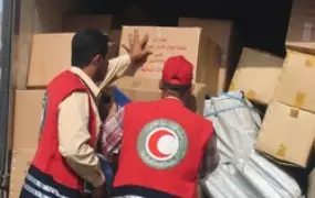 [Iraq] The Iraqi Red Crescent has resumed work in the capital though it is keeping a low profile for security reasons. [Date picture taken: 01/22/2007]