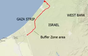 Israel's "buffer zone", in existence for over a decade, has been extended in recent years.