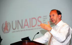 Executive Director of UNAIDS, Dr Peter Piot.