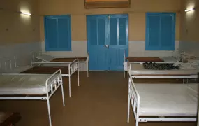 Most of the wards in Danané hospital in 18 Montagnes region are empty