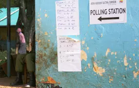 A polling station in the Rift Valley province town of Eldoret, during a landmark referendum on a new constitution that won the support of an overwhelming majority of voters