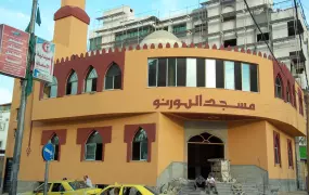 The reconstructed Borno mosque in Gaza City. When it opens, the mosque will be able to accommodate 1,000 worshippers - 800 more than the original one