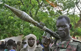 A rebel fighter in northern Central African Republic