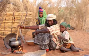 A family in Diffa region in southeastern Niger (March 2012)