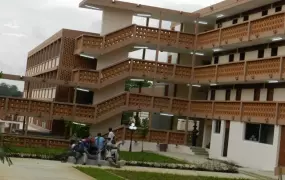 Students' hostel at Université de Cocody in Abidjan, Côte d’Ivoire’s main city. There are fears of chaos when 61,000 students return nearly two years after the university was shut down during political violence