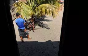 Sitting under the shade of palm tree in Madagascar’s south eastern port town of Taolagnaro in the Anbounato  neighbourhood