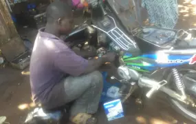 Chaka Dagnoko, Truck mechanic in Yirimadjo neighbourhood of Bamako. November 2012