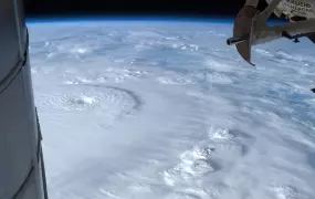 This image of Super Typhoon Bopha was taken by NASA astronaut, Kevin Ford in December 2012 from the International Space Station, as the storm bore down on the Philippines