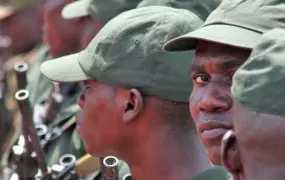 Soldiers of the Central African Republic’s armed forces