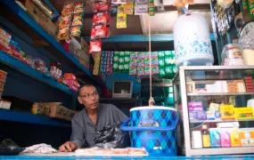 50-year-old store owner Abdul Majid lost his livelihood when the Ciliwung River in Jakarta breached its banks in 2007