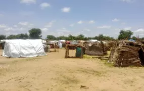 A village in the outskirts of Tissi in  southeastern Chad for returnees from Darfur. Tissi has in 2013 received an influx of thousands of people fleeing sporadic violence in neighboring Darfur