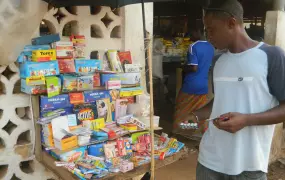 Fake drugs sold in the streets of Liberia's capital Monrovia.