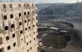 Palestinian homes in East Jerusalem, inside the municipality but on the West Bank side of the separation barrier, are threatened with demolition.