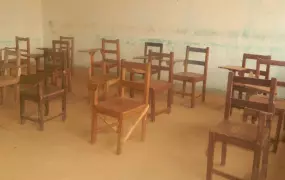 Classrooms remain empty in Liberia following nationwide shutdowns due to the Ebola outbreak. 