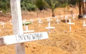 More than 350 Ebola victims have been buried at Disco Hill Cemetery, outside Monrovia, since December 2014. Many are in unmarked graves. 