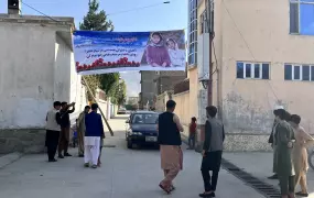 In the days after the 30 September suicide attack on the Kaj educational institute, neighbours of two of the dozens of young women who lost their lives hung a banner urging their classmates to continue following their dreams.