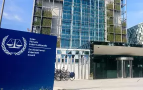 Image of the International Criminal Court at The Hague, Netherlands