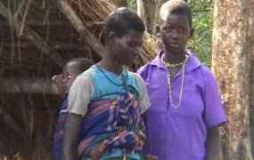 Girls who were kidnapped by the LRA