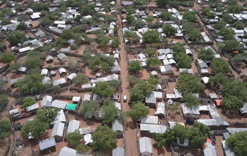 Part of the Dadaab refugee camp complex in northeastern Kenya, which shelters some 427,000 registered refugees.