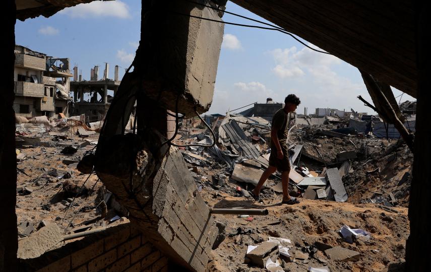Destruction in the Nuseirat area in the central Gaza Strip, where Israel has persistently obstructed aid efforts, sought to sideline the UN-led system, and is exerting increasing control over NGOs.