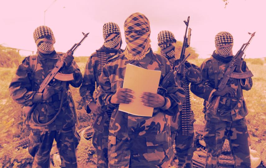 Al Shabaab's military spokesman Sheik Abdul Asis Abu Muscab issues a statement south of capital Mogadishu October 19, 2011. 