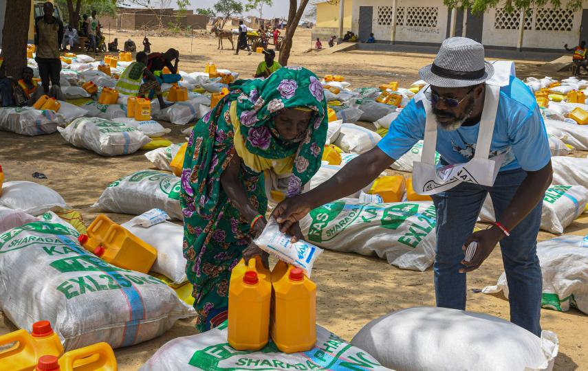 Thousands of people displaced by Boko Haram attacks in Cameroon continue to live under harsh conditions in makeshift tents in Hile Alifa, on the border with Nigeria, Cameroon on June 12, 2024. The townspeople and displaced Cameroonians are holding on to life with the support of international aid organizations. 