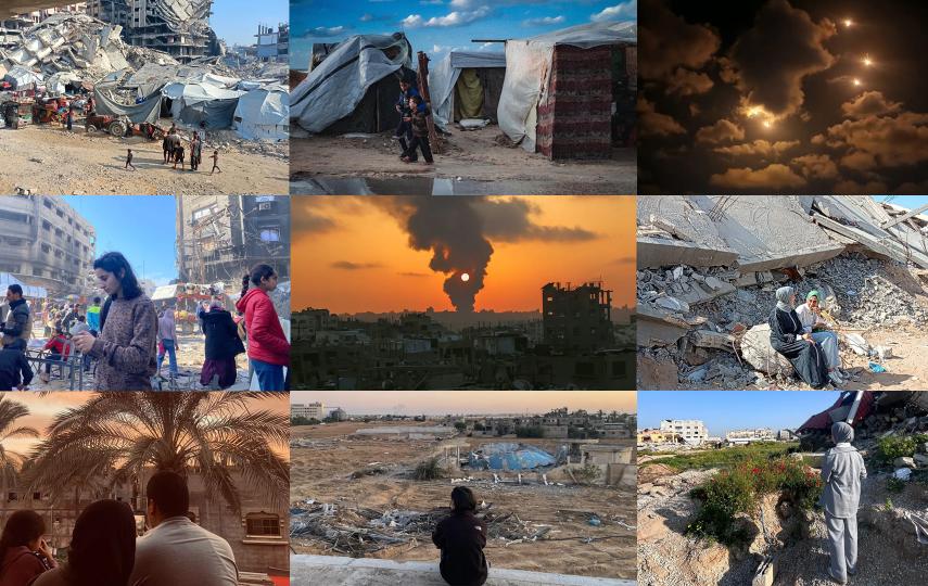 Collage of photos taken by authors featured in the Don't look away series.