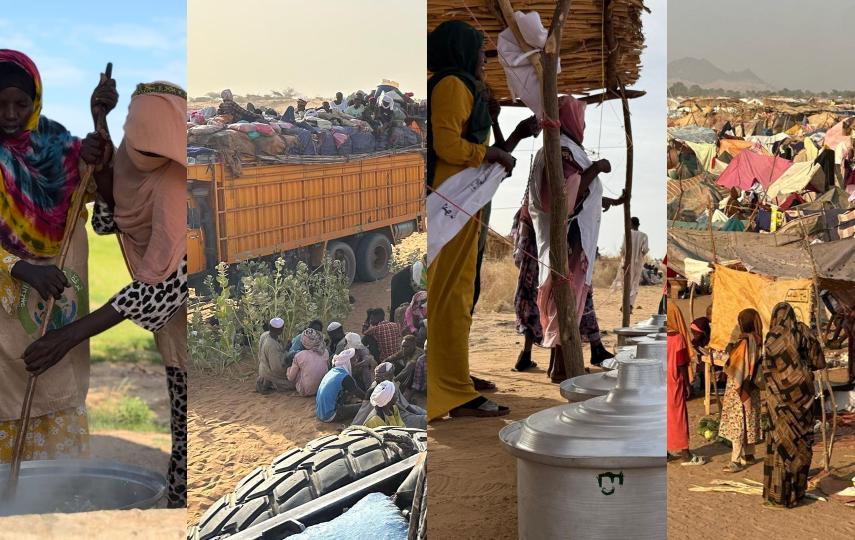 A collage of photos showing various scenes in Sudan.