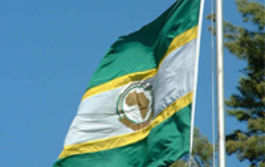 The African Union flag.