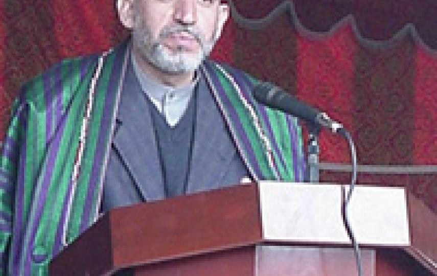 [Afghanistan] Afghan President Hamid Karzai.