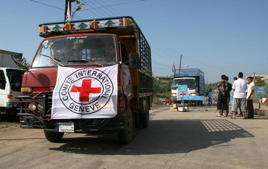 The ICRC delivered water and food to Nahr al-Bared on Saturday, but access to thousands in need remains limited.