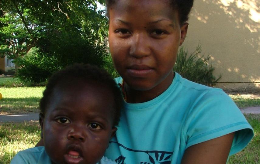 Safia A., 21, and her son John, 2, fled conflict in south Sudan to come to Israel, via Egypt.