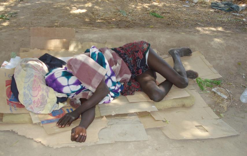 One of some 3,000 Somali refugees who recently fled to Yemen sleeps under a tree in refuge in al-Basateen, a poor neighbourhood in the southern port city of Aden.