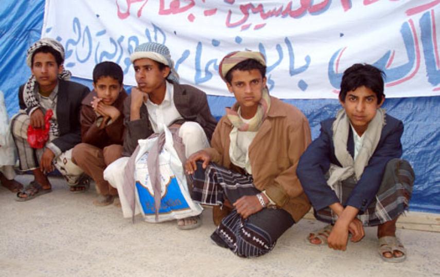 Around 120 people from a village in Ibb Province have fled to the capital, Saana, in fear of their lives. The displaced include children.