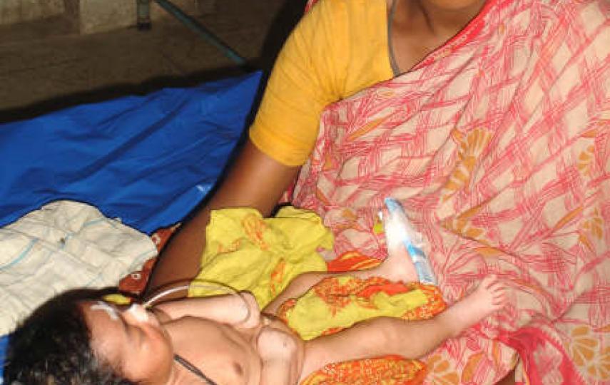 A mother tends to her baby at a hospital in Bangladesh's northern Siraganj District. Maternal mortality rates in the impoverished nation remain poor and the worst in South Asia.