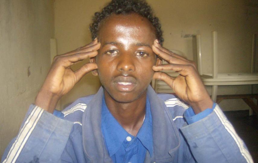 Mohamed Abdirahman, 19, who fled southern Somalia on 31 October and has been living in Hargeisa, capital of Somaliland. He was thrown out of his shelter by his hosts after the recent suicide bombings in the city.