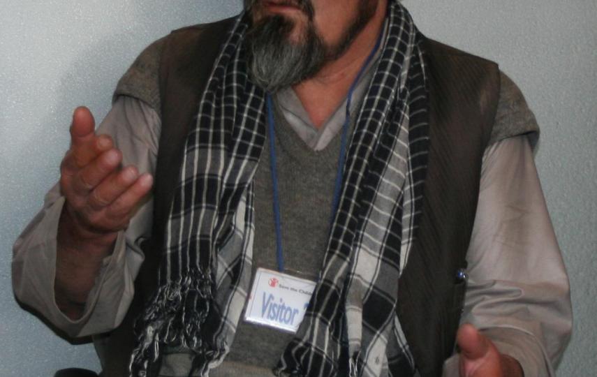 An injecting drug user in Kabul