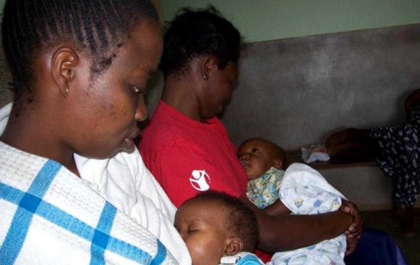 Women attending an antenatal clinic in Maseno, Western Province, Kenya