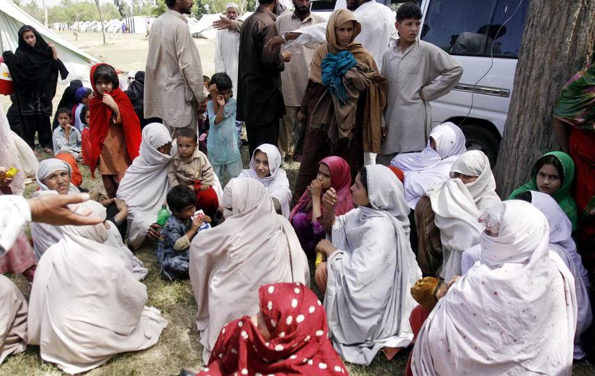 Many of the displaced are women on their own, who find themselves in an unfamiliar situation