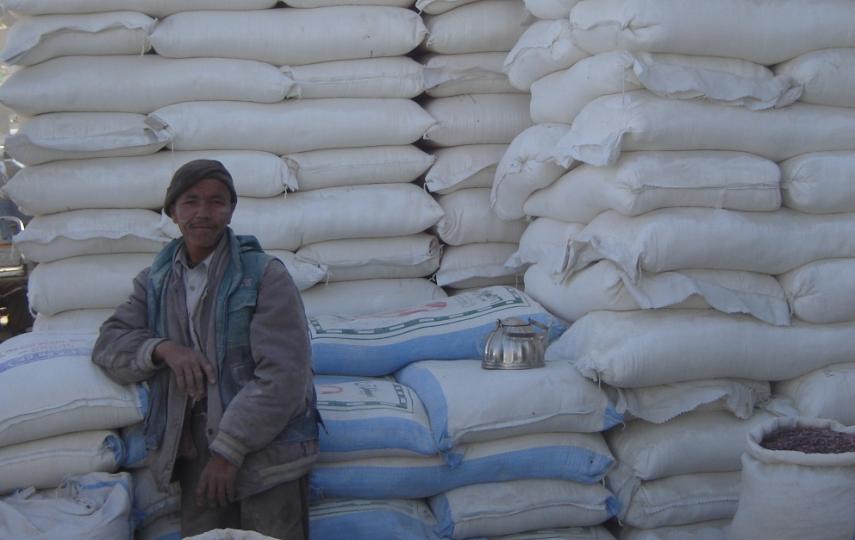 Many households in Afghanistan spend over 80 percent of their income on food 