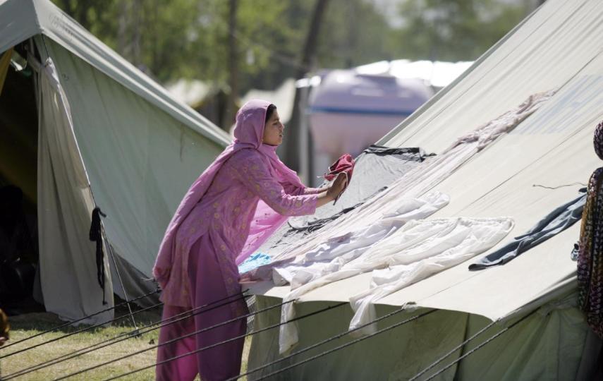 With temperatures rising to 39 degrees Celsius, IDPs in NWFP have said the inside of their tents are like ovens