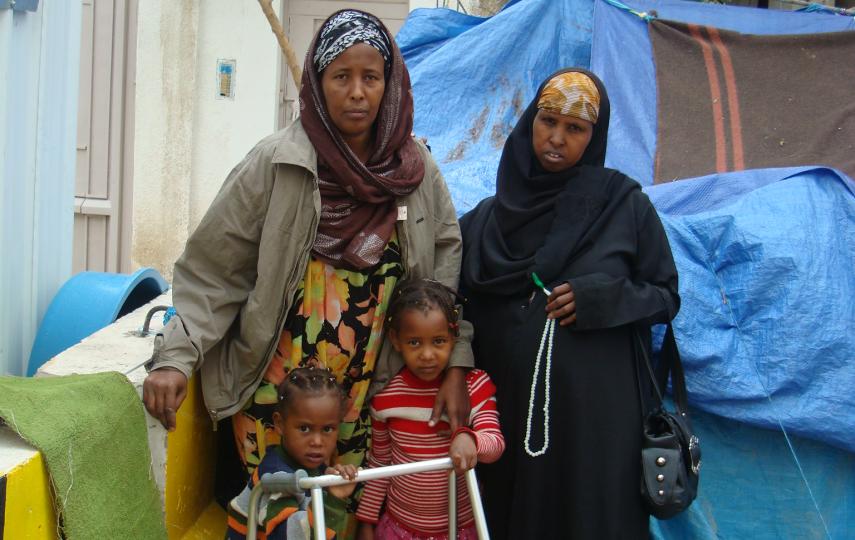 After arriving in Yemen and registering as refugees, many Somalis live in difficult conditions