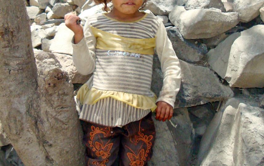 Five-year-old Saleema suffers from diarrhoea as a result of malnutrition. Darrhoea and acute respiratory infections are the primary causes of under-five deaths in Yemen 